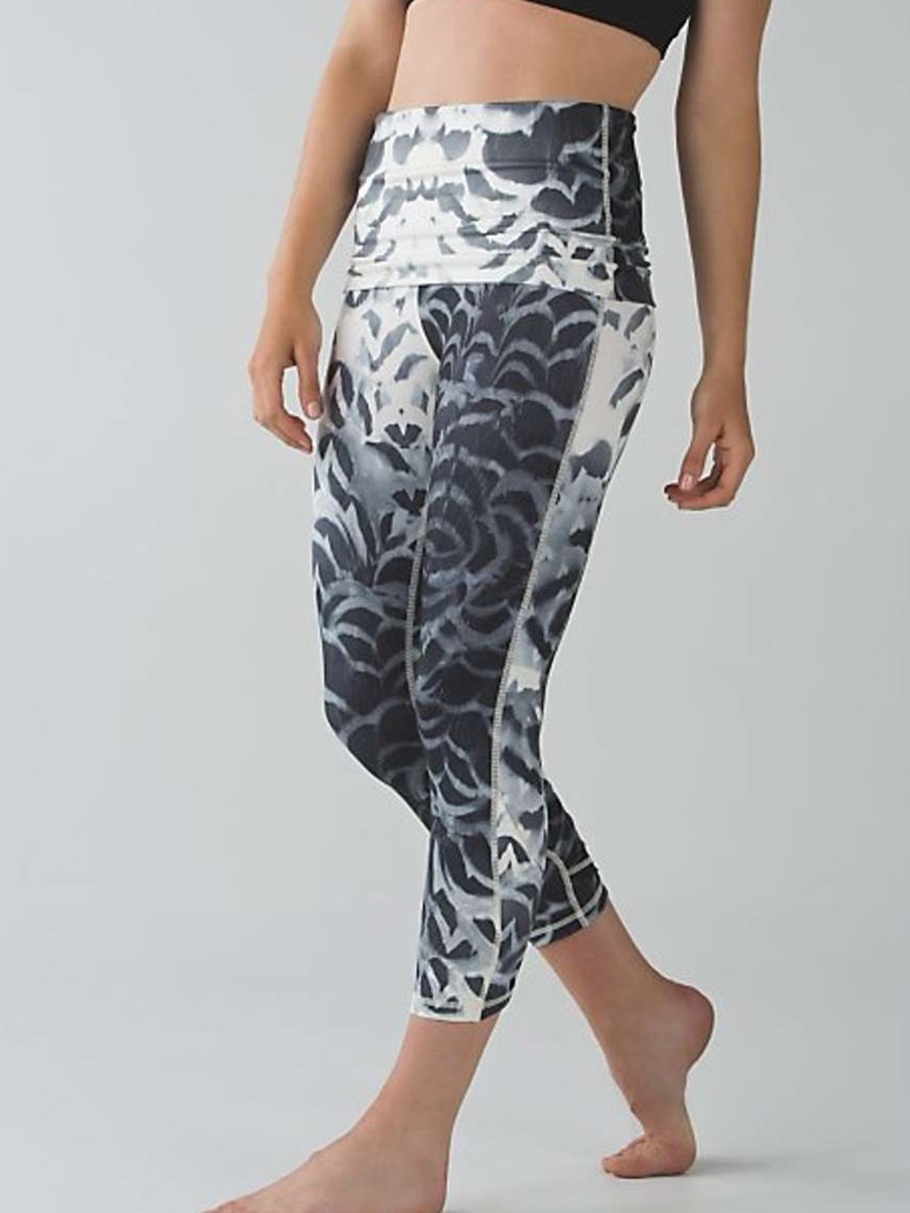 Lululemon Wunder Under Pant *Special Edition Dance - White/Grey/Black
